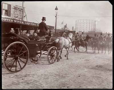 La procesión asociada con la dedicación de la Tumba de Grant en Riverside Drive, presumiblemente el 27 de abril de 1897, Nueva York de Byron Company